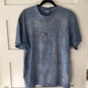 Unique Supreme bottle cap T-shirt. After market dyed muddled blue.  Men’s Large